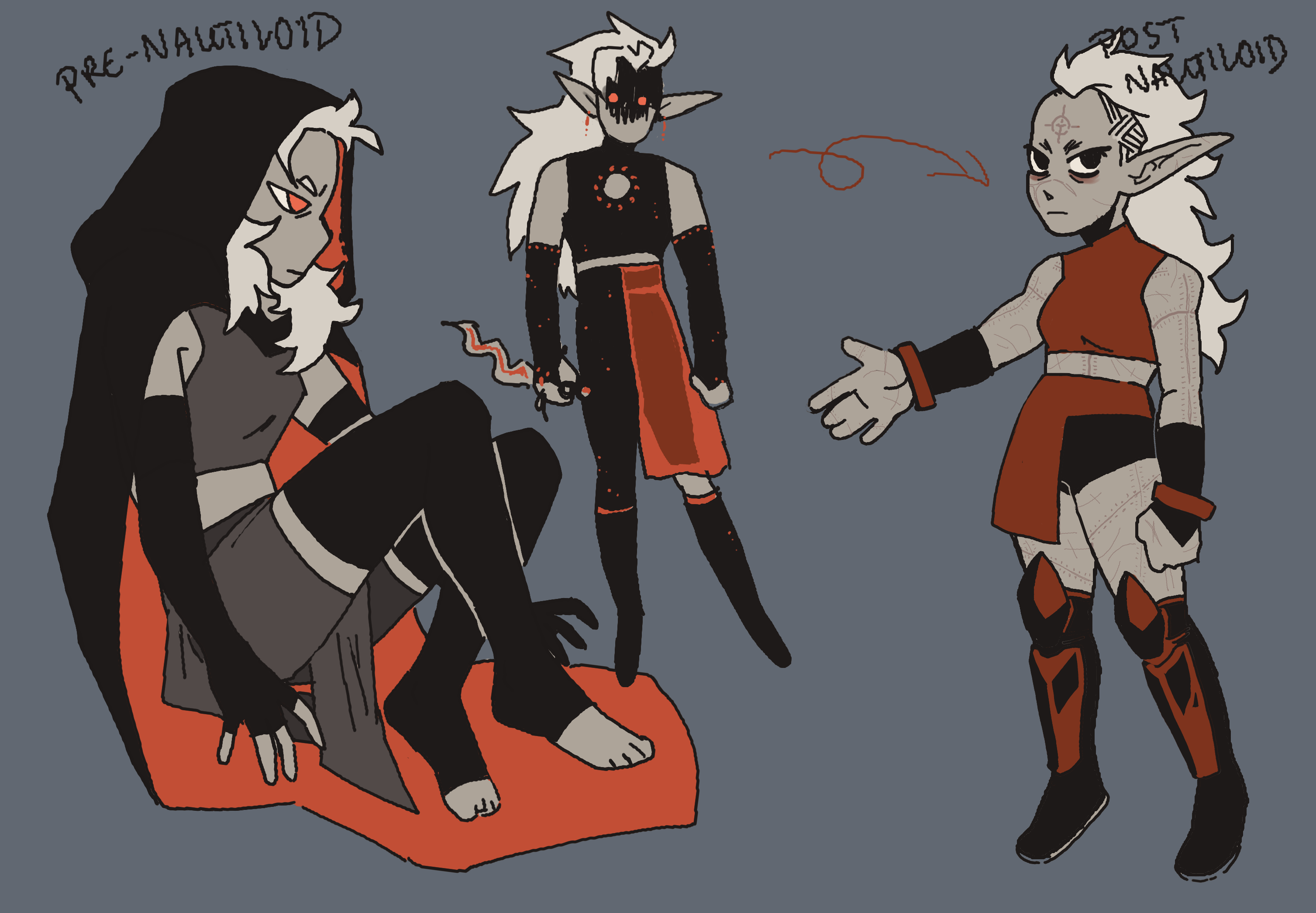 Ref Sheet of my dark urge Cylla